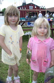 2 girls with fish